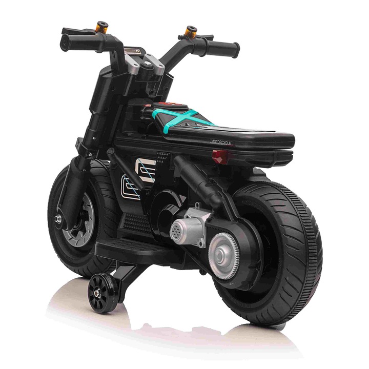 Детски мотор Future 88, 25W, 6V, черен, 88x46x56см, комплект със зарядно и инструкции