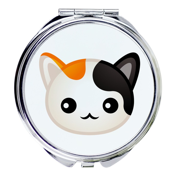 Козметично огледало комплект, Art-Dog, модел котка, диаметър 5,5см, модерен дизайн