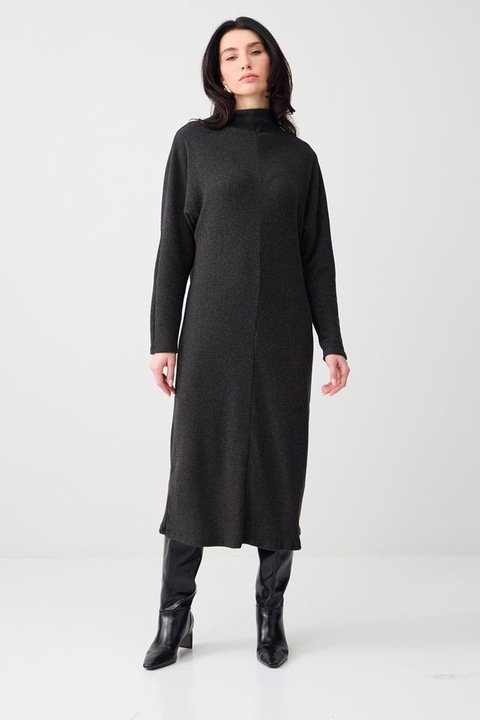 JIMMY KEY, Rochie-pulover midi, Gri antracit