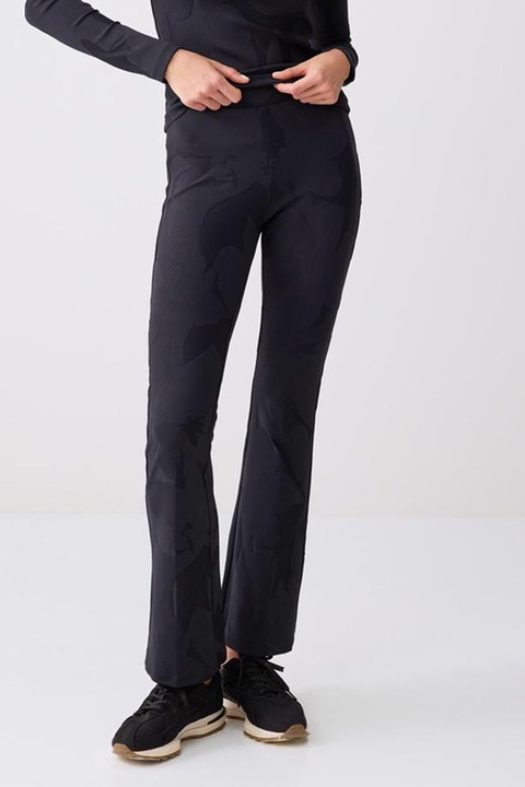 JIMMY KEY, Pantaloni slim-fit cu talie medie, Negru
