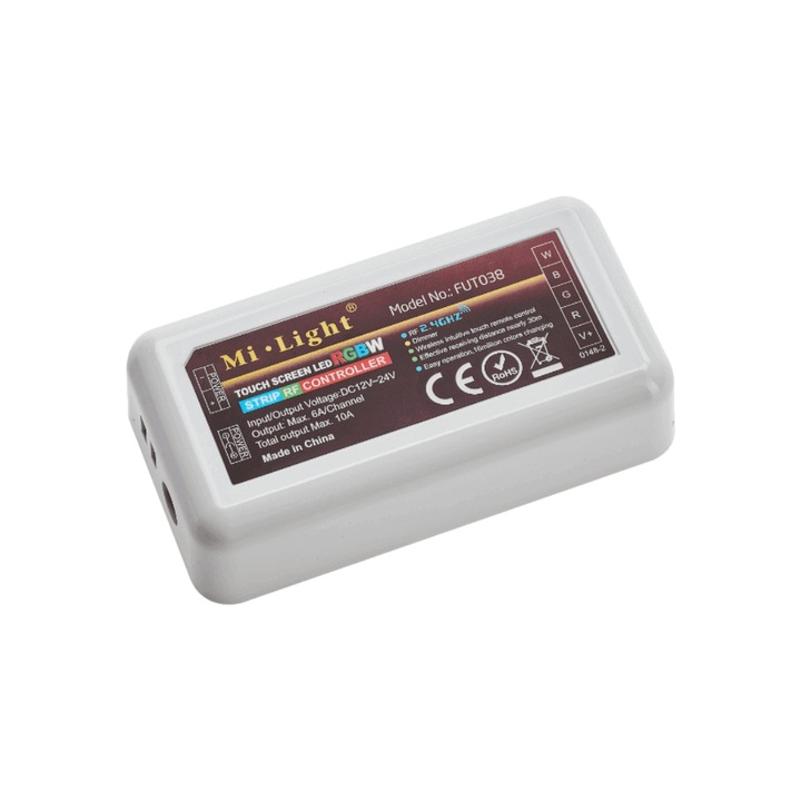 LED приемник Excellent 10A 12-24V, безжично управление, съвместим с RGB+W