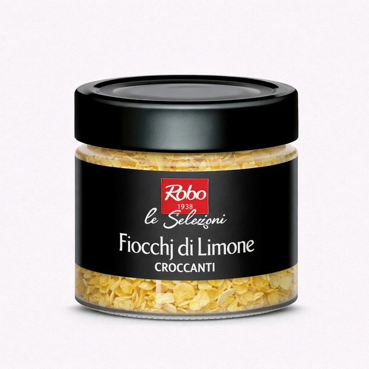 Fulgi Crocanti de Lamaie Deshidratata, Fiocchi di Limone Croccanti Robo 80g