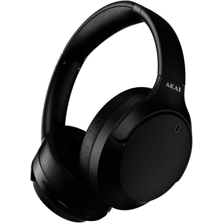 Casti Over-Ear AKAI BTH-P200ANC,Bluetooth 5.4, Autonomie 30 ore