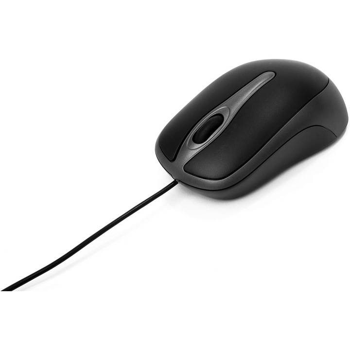Оптична мишка USB Verbatim, черна, 1000 DPI, ергономичен дизайн