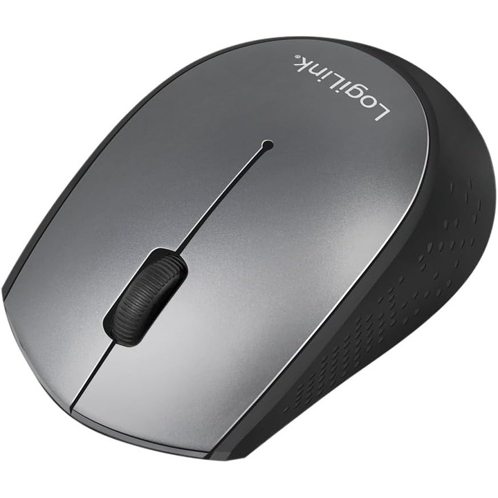 Мишка безжична LogiLink ID0160, 1200 DPI, USB-C, Черна