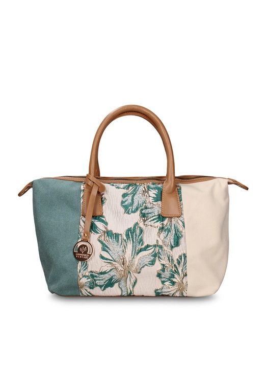 GianMarco VENTURI, Geanta cu model patchwork Zefira Lux, Verde