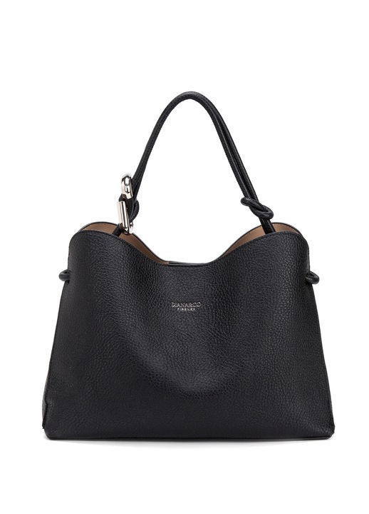 Diana&Co, Geanta crossbody de piele ecologica cu etui detasabil Elora Lux, Negru