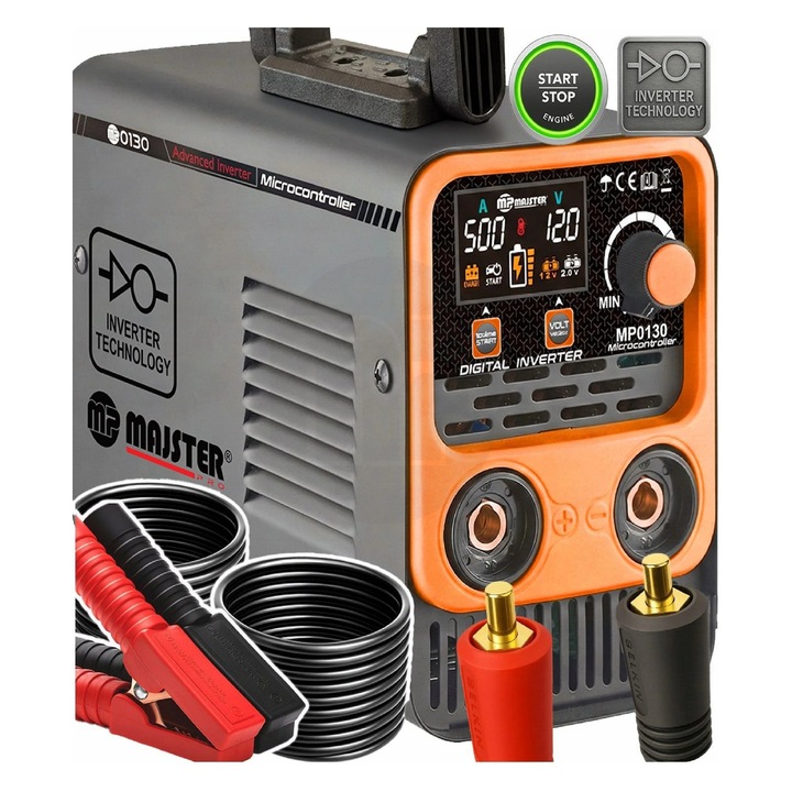 Redresor tip invertor cu start / stop, 12 / 24 V, 800 Ah, Majster Polska MP0130