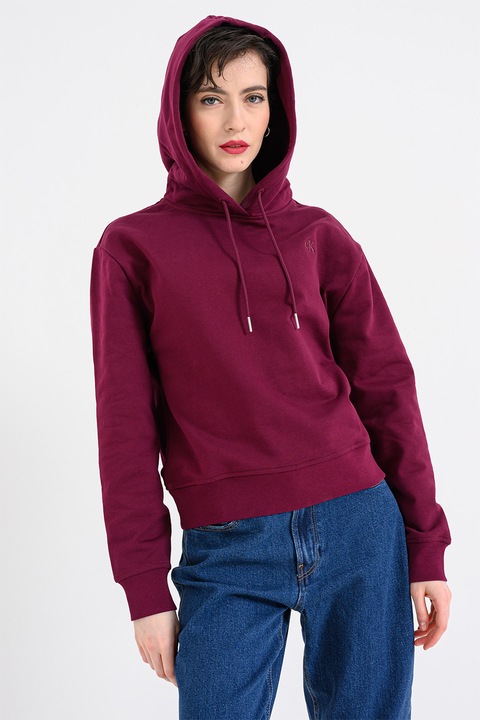 CALVIN KLEIN JEANS, Hanorac uni cu maneci cazute, Violet tyrian