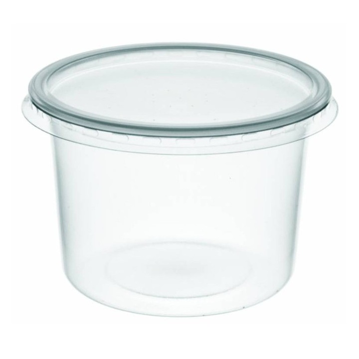 Set 50 recipiente 500ml pentru supe/salate cu capac, IKA Polska