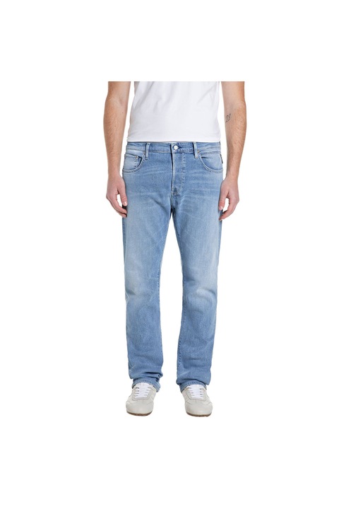 Replay, Blugi drepti cu talie medie, Albastru deschis