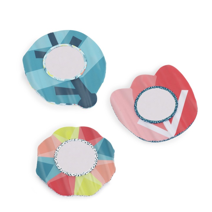 Set 3 oglinzi senzoriale pentru bebelusi, multicolor