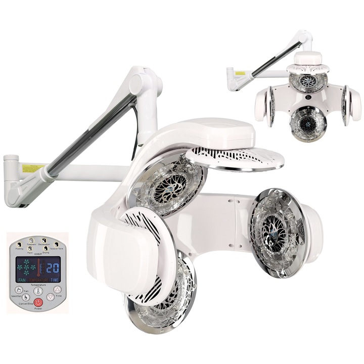 Инфразон Dione, Calissimo, 5 лампи, таймер 0-60 минути, черен, 65x60см