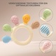 Inel de Dantura Silicon BPA Free pentru Bebelusi, Texturat, Sigur