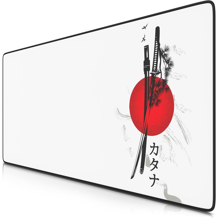 Mousepad Gaming XXL Titanwolf 900x400mm, Suprafata Fina, Precizie Imbunatatita