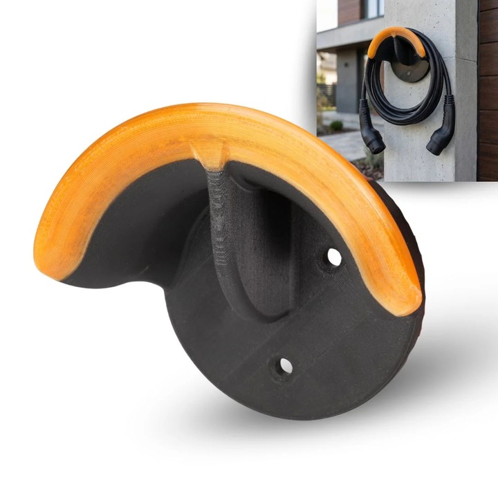 Suport cablu incarcare auto, robust, 150×80 mm, Negru