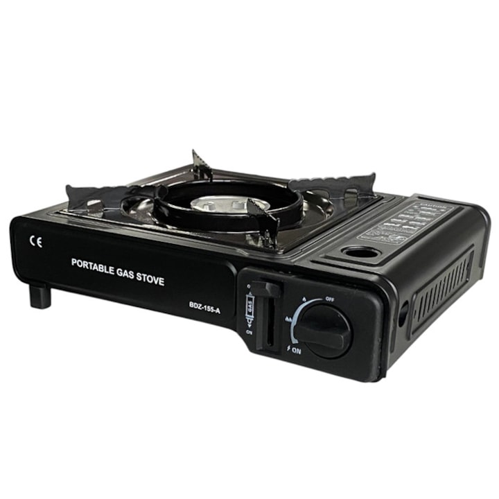 Aragaz portabil de camping / 1,5 kg / butan - butelie standard / 34 × 26 × 8 cm / căldură 8000 BTU