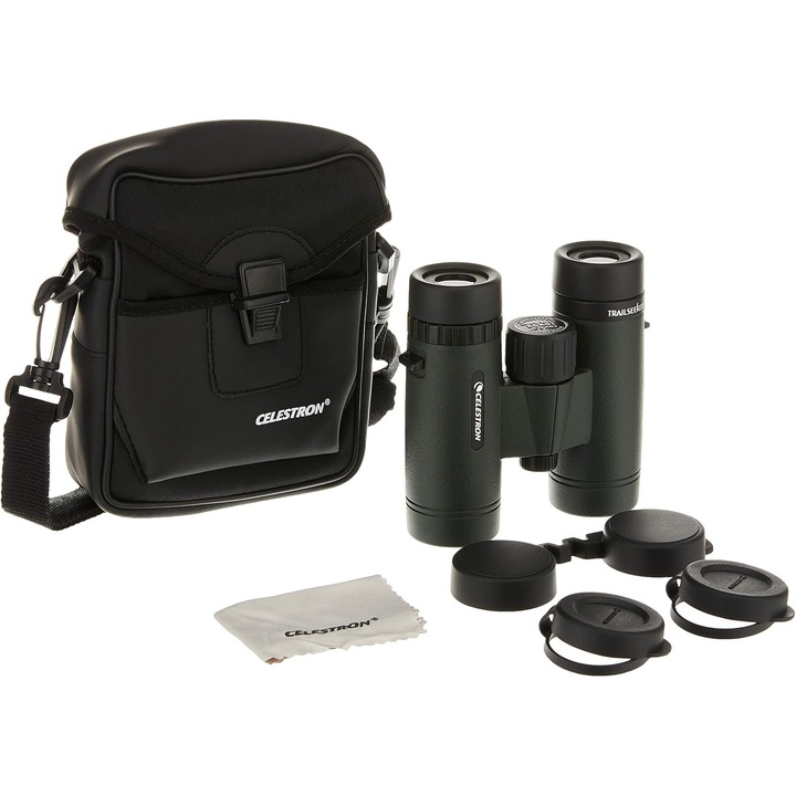 Binoclu Celestron TrailSeeker 10x32 mm - Verde, Optica Premium