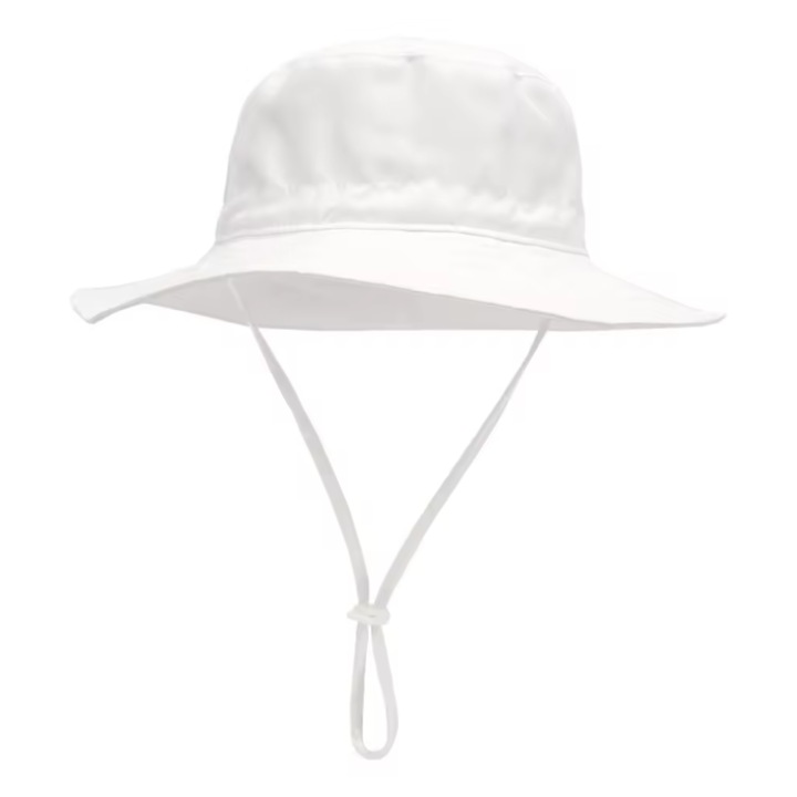 Palarie de Soare Copii Tip Bucket, Uscare rapida, Protectie UV UPF50+, Snur Reglabil, Acoperire Gat si Urechi, Primvara / Vara, Marime M- 50-54cm, Varsta aprox. 3–8 Ani