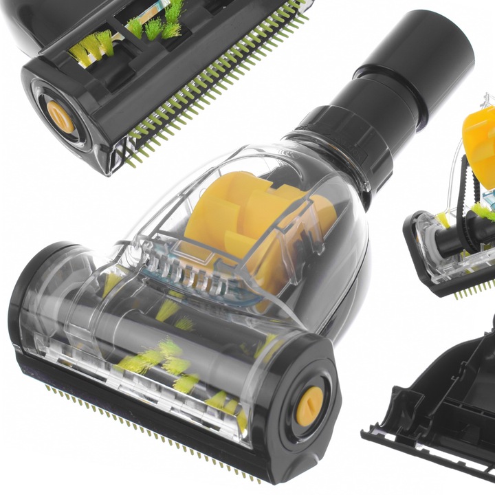 Perie turbo pentru aspirator AFC, 35 mm, curatare tapiserie, covoare, par animale, rotativa, universala