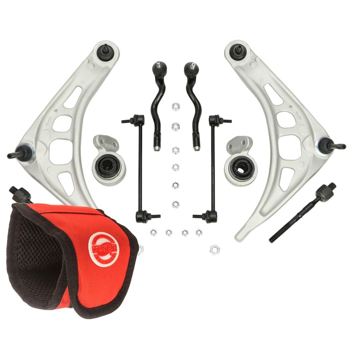 Set suspensie Master-Sport, 8 piese, compatibil BMW 3 (E46), punte fata, multicolor
