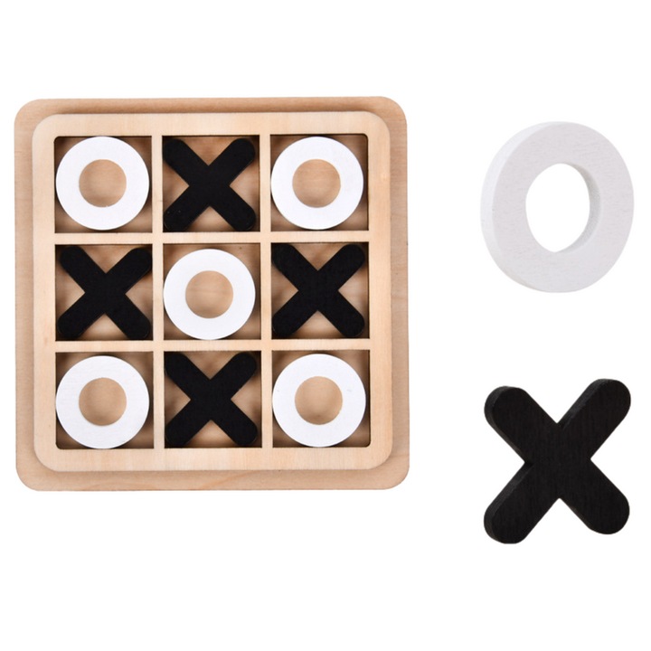 Joc de societate, Gra W Kolko i Krzyzyk, strategica, 14x14cm, pentru copii peste 3 ani