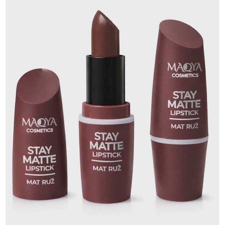 Ruj mat, maro clasic, de lungă durată, formulă cremoasă