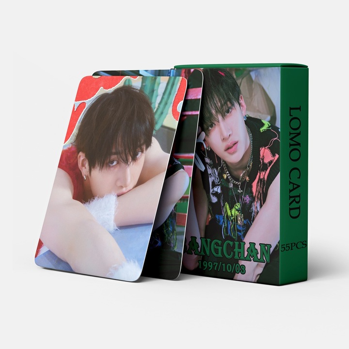 KPOP-StrayKids kártyacsomag, 55 kártya, 57x88mm