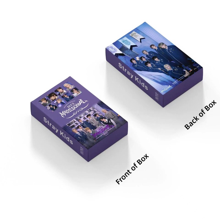 Set de 55 carti Lomo KPOP-StrayKids, colorate, 57x88mm