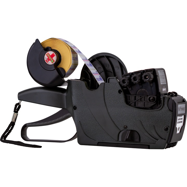 Címkéző pisztoly, Printex, 3 sor, 11 karakter, fogyóeszköz készlet, műanyag