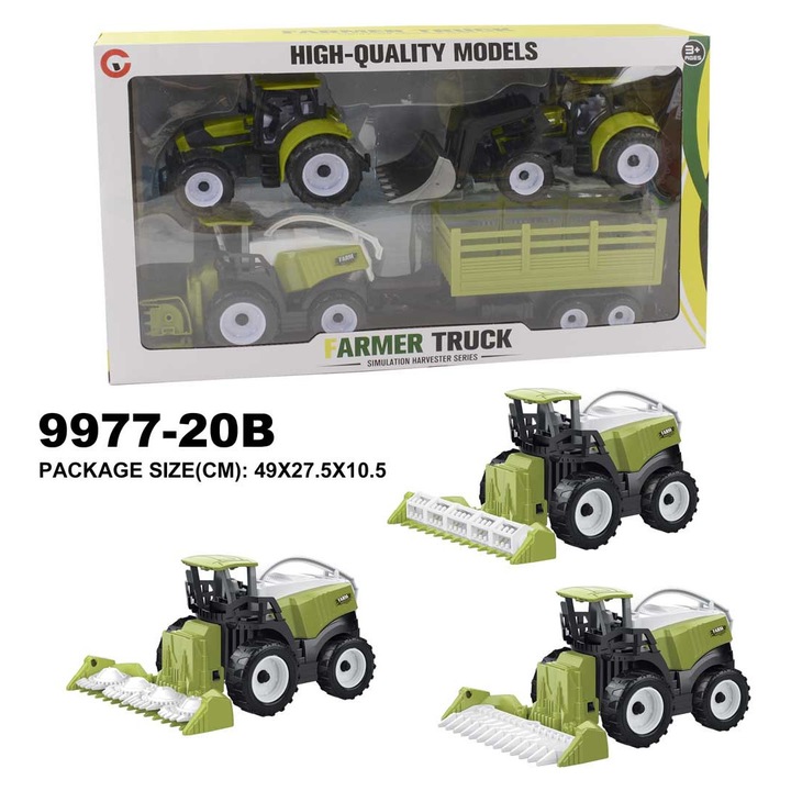 Set de vehicule agricole, 20B, multicolor
