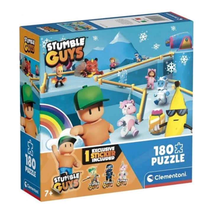3D puzzle, 180 darab, Stumble Guys, többszínű, 7 éves kortól
