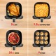 Friteuza cu aer cald Tefal Easy Fry Mega air fryer EY855D10, 2020W, capacitate 7.5L, pana la 8 persoane, 8 programe, invelis antiaderent, oprire automata, control temperatura 80°C - 200°C, argintiu & negru