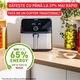 Friteuza cu aer cald Tefal Easy Fry Mega air fryer EY855D10, 2020W, capacitate 7.5L, pana la 8 persoane, 8 programe, invelis antiaderent, oprire automata, control temperatura 80°C - 200°C, argintiu & negru