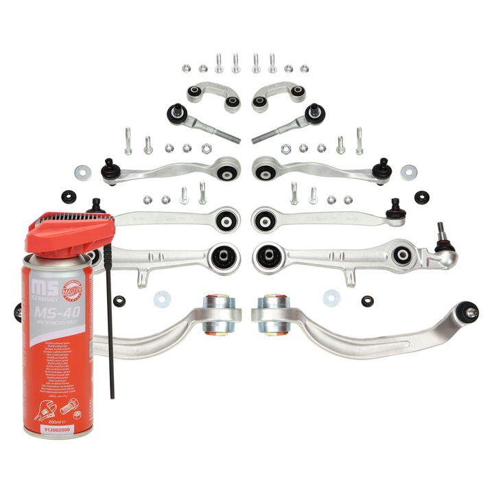 Master-Sport első lengőkar készlet, 9 darabos, Audi Allroad C5, 2000-2005