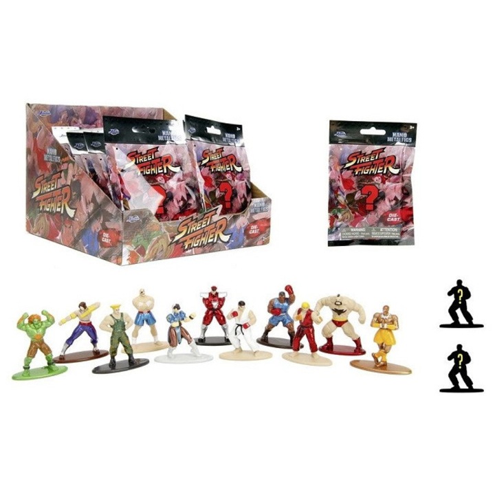 Figurina Street Fighter Nano Metalfigs, 6cm, set, metal