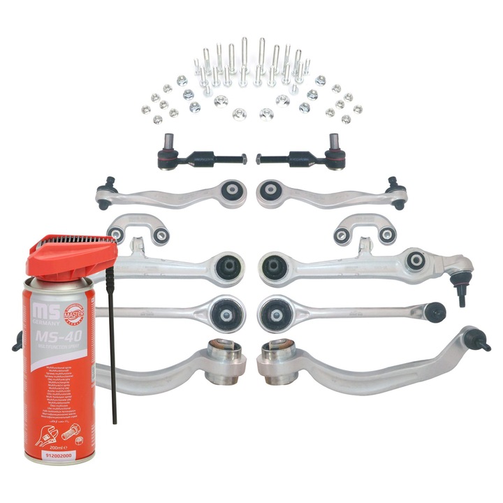 Master-Sport első felfüggesztés készlet, 16611-PCS-MS, 121030-SET-MS, 121029-SET-MS, 113676-SET-MS, 113677-SET-MS, 122816-SET-MS, 214542-SET-MS, 2912002000, ezüst