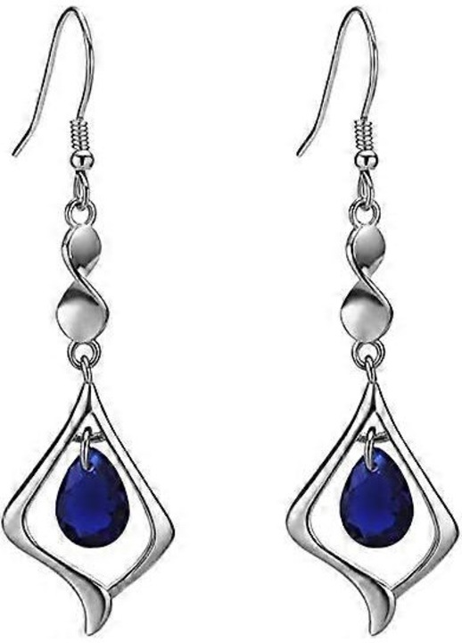 Cercei din argint 925, elegant, albastru