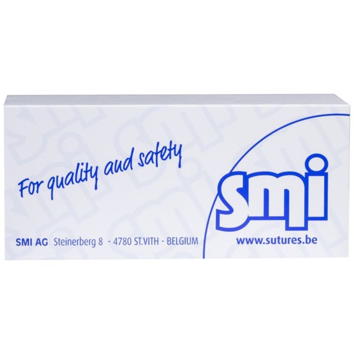 Fire sutura din matase, 75cm, ac varf taper point 1/2, 16mm, USP 4/0, set 12 bucati