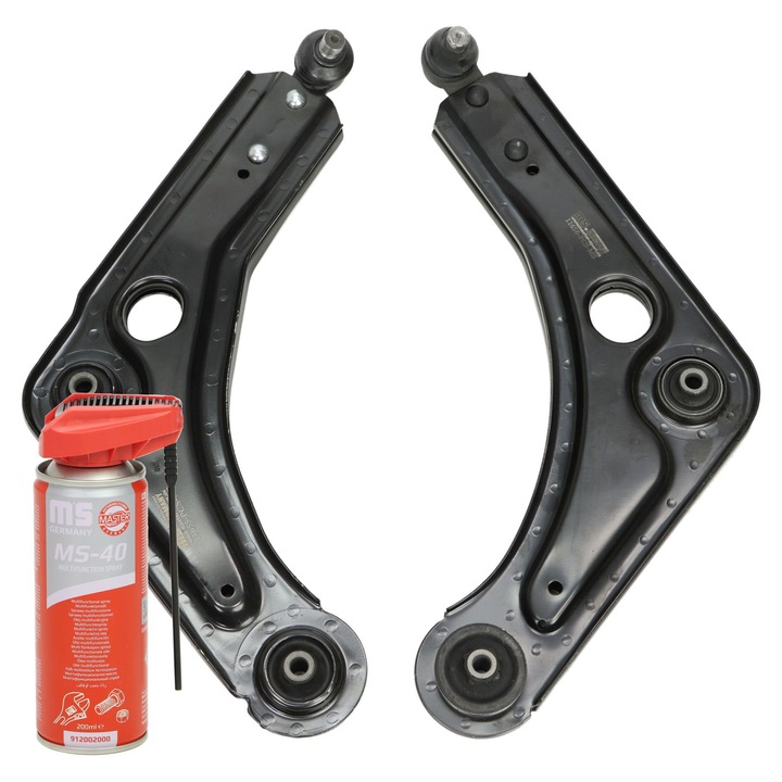 Set brate Master-Sport, punte fata, 2 bucati, negru