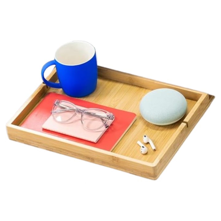 Raft noptiere BedShelfie, Flexfit, lemn, montaj usor, natural, dimensiuni variate