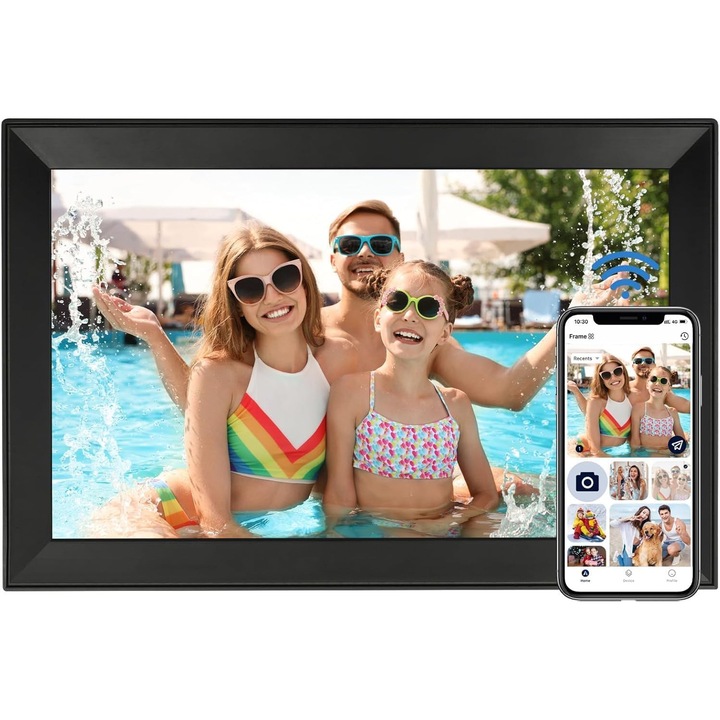 FUNCARE 15.6" HD IPS Érintőképernyős Digitális Képkeret, 32GB