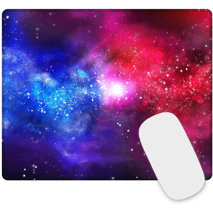 Mousepad Gaming cu Margini Cusute, 26x21x0.3 cm, Negro