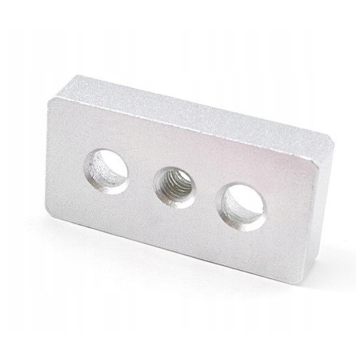 Suport pivotant cu capac, Matik, M12, aluminiu, 40x80 mm, 2 gauri de montare