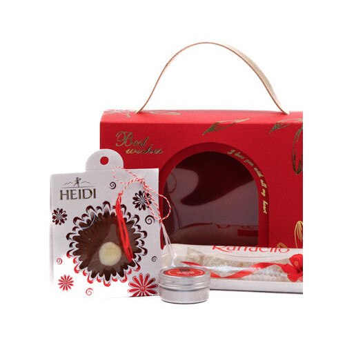 Set Cadou Martisor pentru Ea – Ciocolata Heidi, Raffaello si Unt
