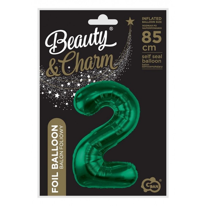 Fólia lufi 2, 85cm, palackzöld, 1 db-os készlet