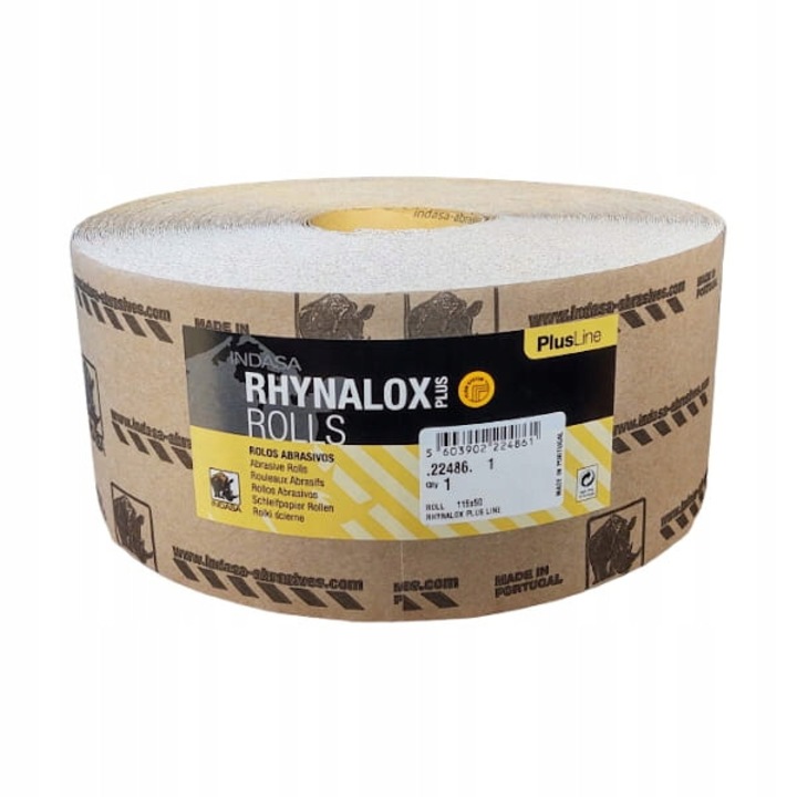 Hartie abraziva rola Indasa Rhynalox P400 115mm x 50m, pentru lemn si metal