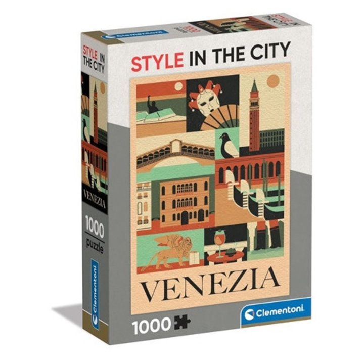Puzzle 1000 darabos Kompakt Velence, többszínű