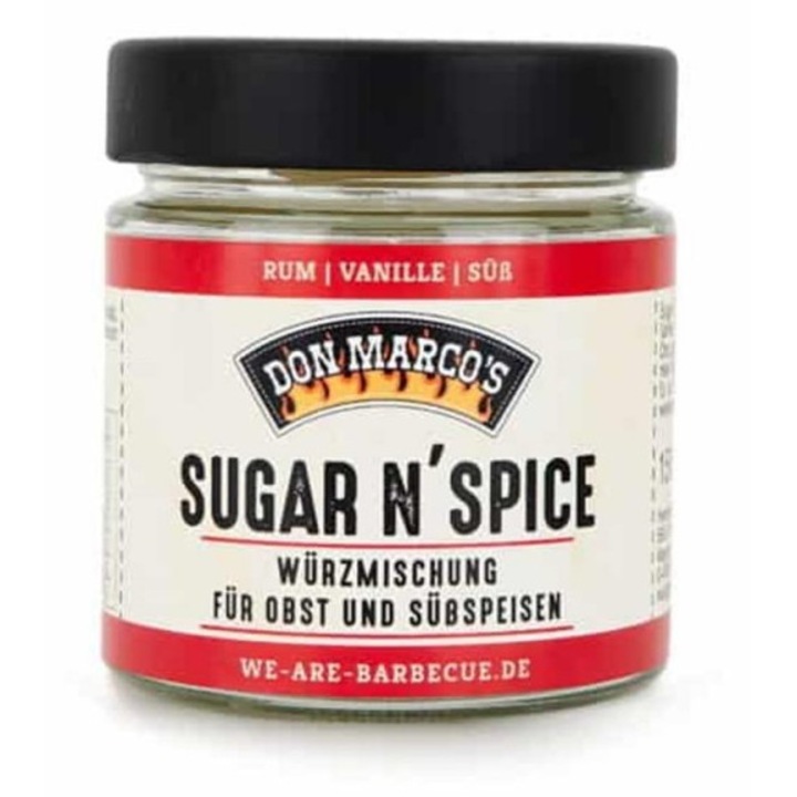 Mix de condimente Don Marco's Sugar'n Spice 150gr, vegan, ideal pentru fructe la grătar