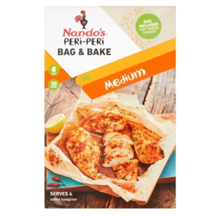 Mix condimente Nando's PERi-PERi Medium, 20g, pentru 4 porții, pungă pentru cuptor
